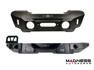 Jeep Wrangler JL Bumper - Front + Rear - Rock Slide Engineering - Steel - `18-`25 Jeep Wrangler JL Bumper - Front + Rear - Rock Slide Engineering - Steel - `18-`25